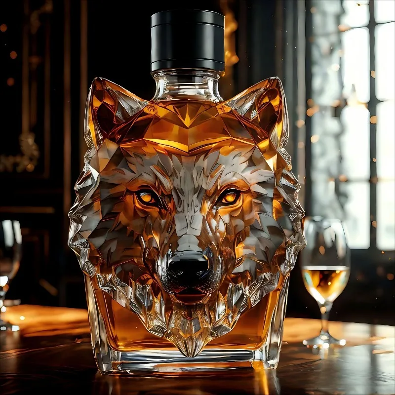 High Borosilicate Glass Wolf H - Glass Decanter Whiskey 评论和价格