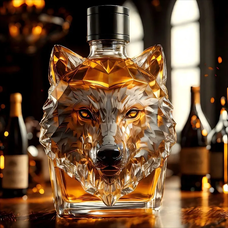 High Borosilicate Glass Wolf H - Glass Decanter Whiskey 评论和价格