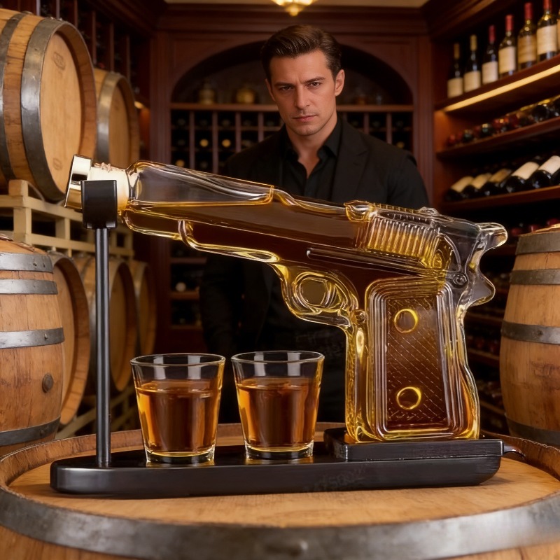 Sandhawk Glass Pistol Decanter - Glass Decanter Whiskey 评论和价格