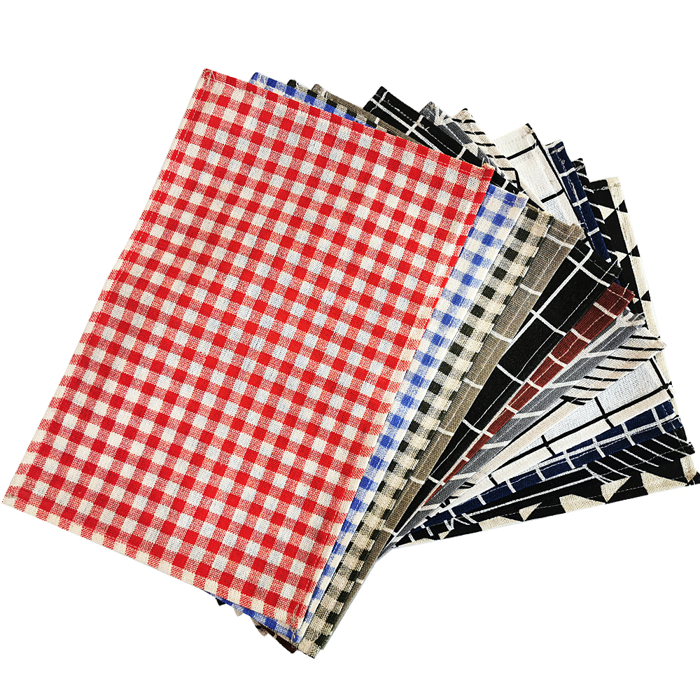 1Pc Polyester Linen Lattice an - Linen Napkin Set 评论和价格