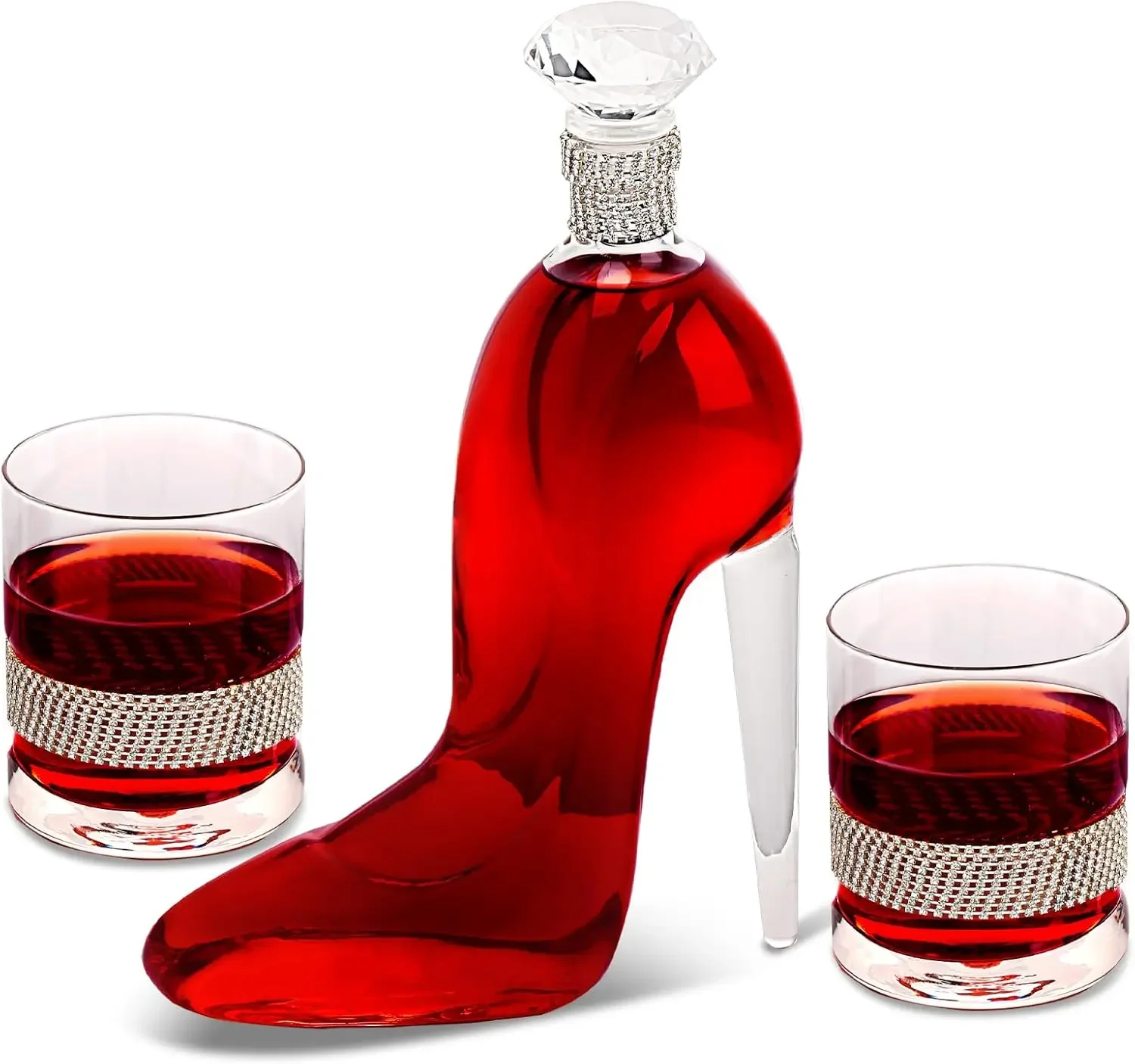 High-Heeled Shoes Shape Whiske - Glass Decanter Whiskey 评论和价格