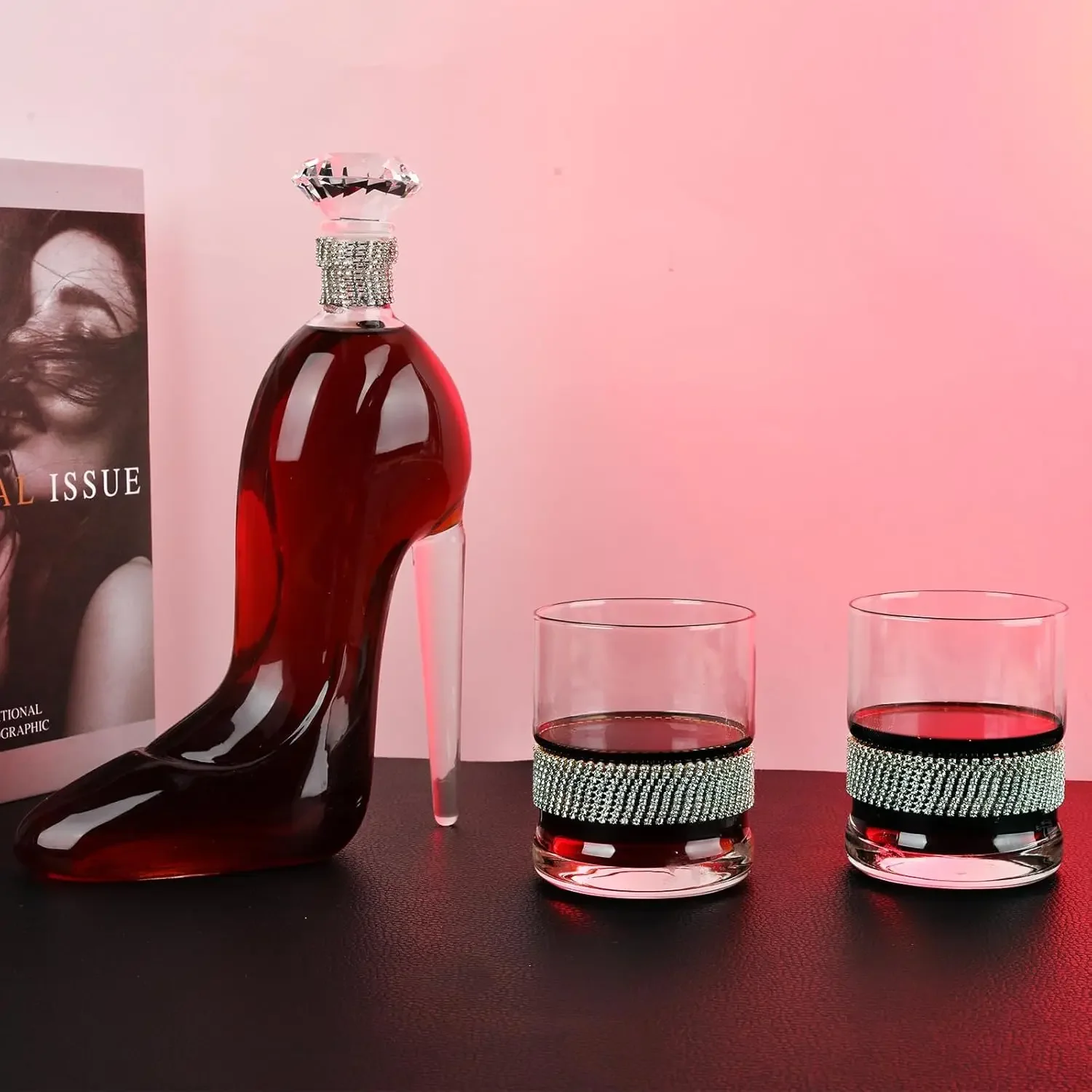 High-Heeled Shoes Shape Whiske - Glass Decanter Whiskey 评论和价格