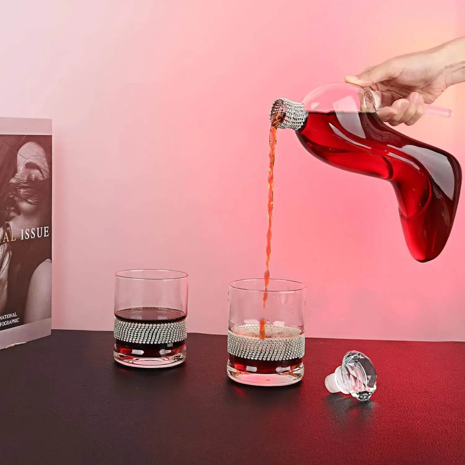 High-Heeled Shoes Shape Whiske - Glass Decanter Whiskey 评论和价格