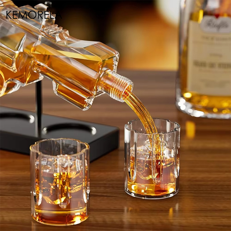 KEMORELA Revolver Glass Decant - Glass Decanter Whiskey 评论和价格