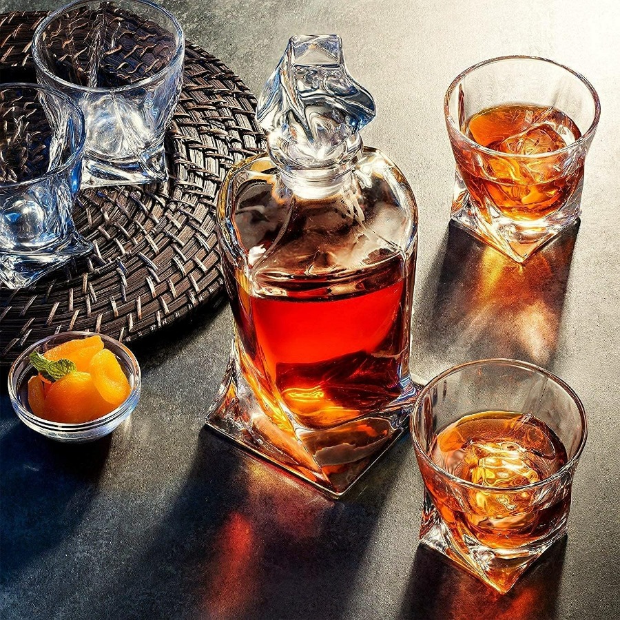 LeadFree Crystal Glass Whiskey - Glass Decanter Whiskey 评论和价格