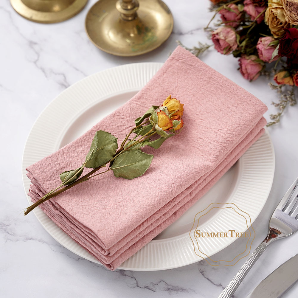 24 Pack 40cm x 40cm Cloth Napk - Linen Napkin Set 评论和价格