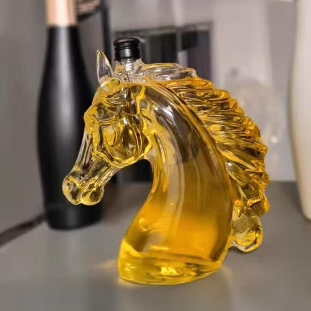 Whiskey Bottle Engraved Horse  - Glass Decanter Whiskey 评论和价格