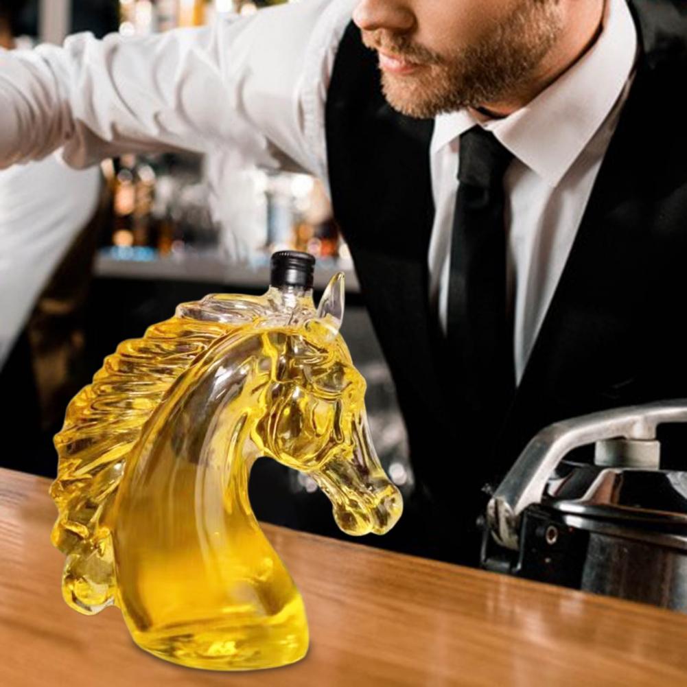 Whiskey Bottle Engraved Horse  - Glass Decanter Whiskey 评论和价格