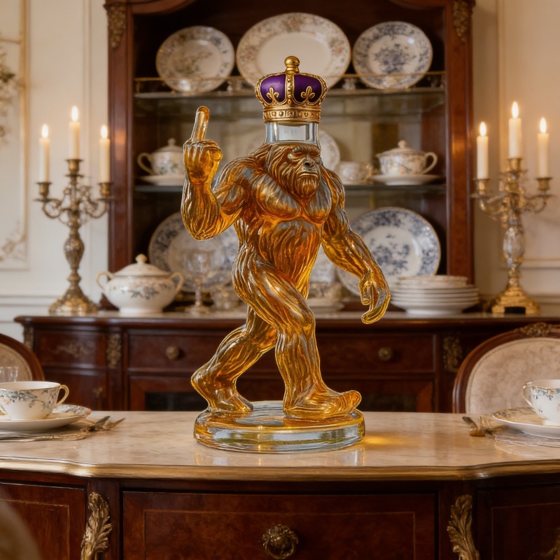 Funny Bigfoot Crown Whiskey De - Glass Decanter Whiskey 评论和价格