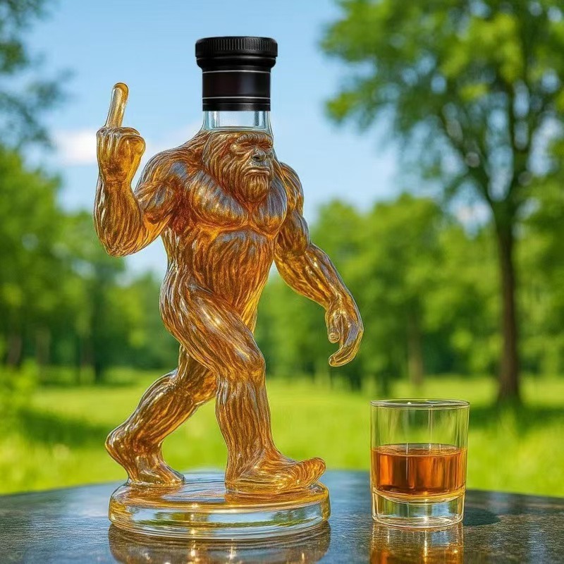 Funny Bigfoot Crown Whiskey De - Glass Decanter Whiskey 评论和价格