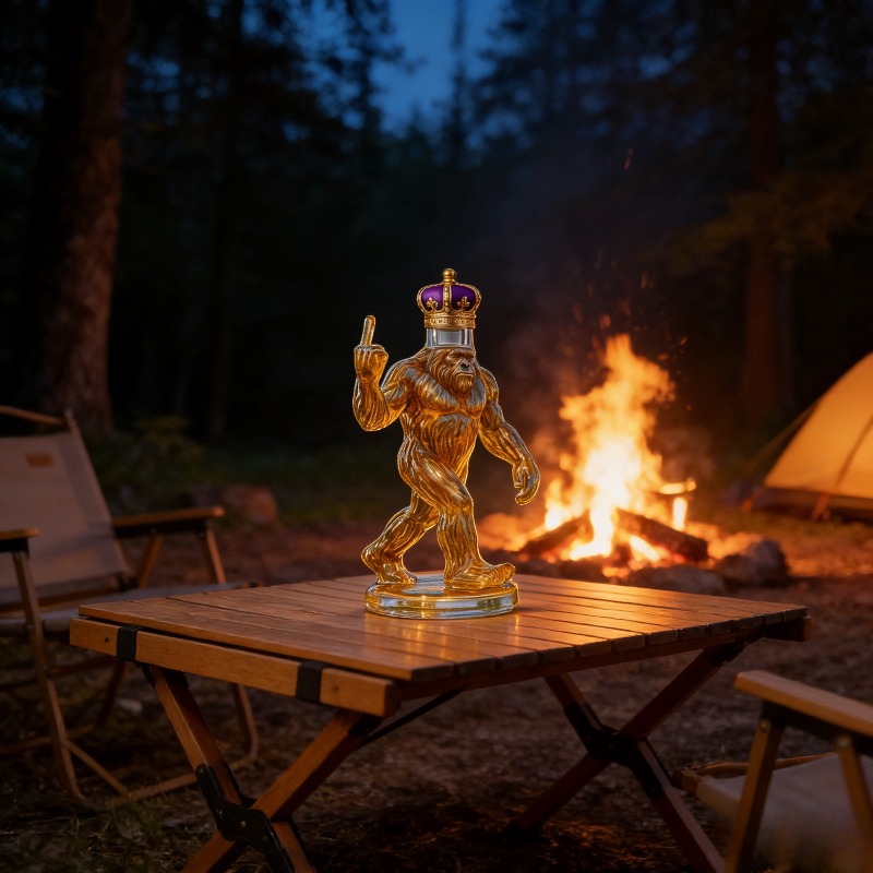 Funny Bigfoot Crown Whiskey De - Glass Decanter Whiskey 评论和价格