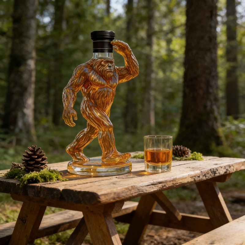 Funny Bigfoot Crown Whiskey De - Glass Decanter Whiskey 评论和价格