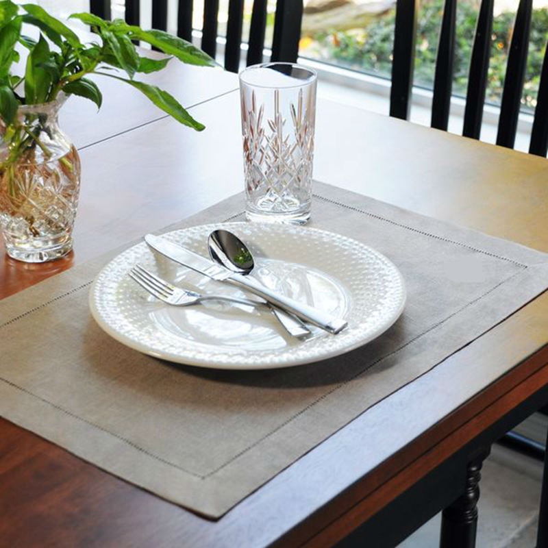 6 Pieces White Hemstitch Napki - Linen Napkin Set 评论和价格