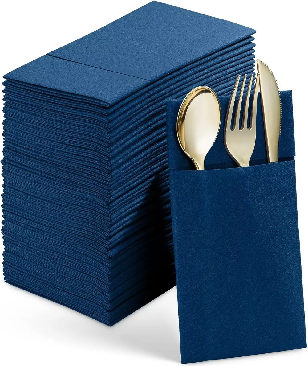 50 PCS Disposable Linen-Feel D - Linen Napkin Set 评论和价格