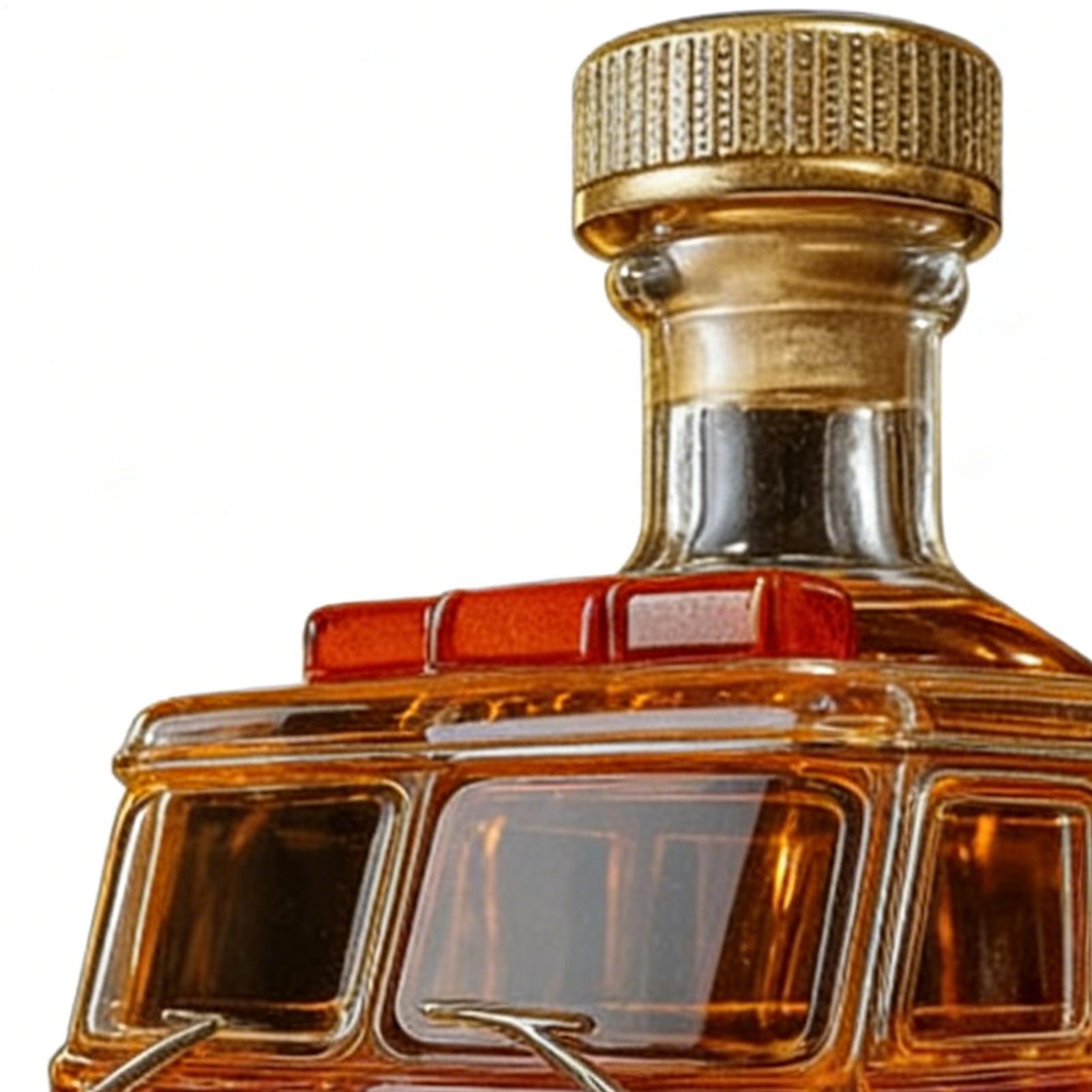 Whiskey Bottle 300ml Fire Truc - Glass Decanter Whiskey 评论和价格
