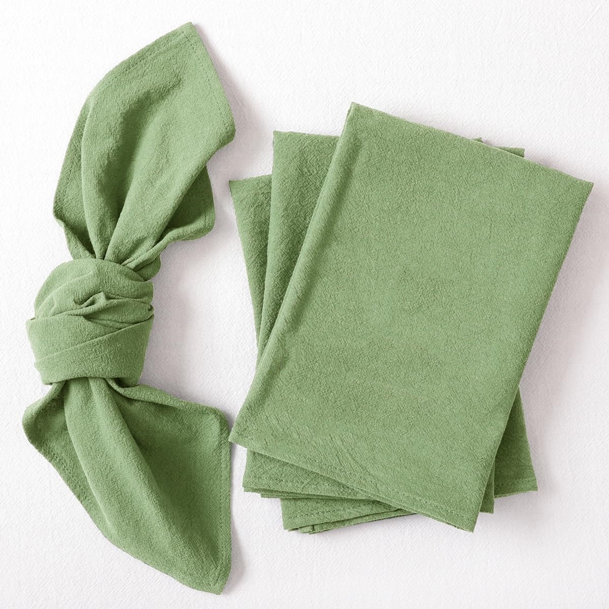 Linen Cloth Napkins Set of 8/6 - Linen Napkin Set 评论和价格