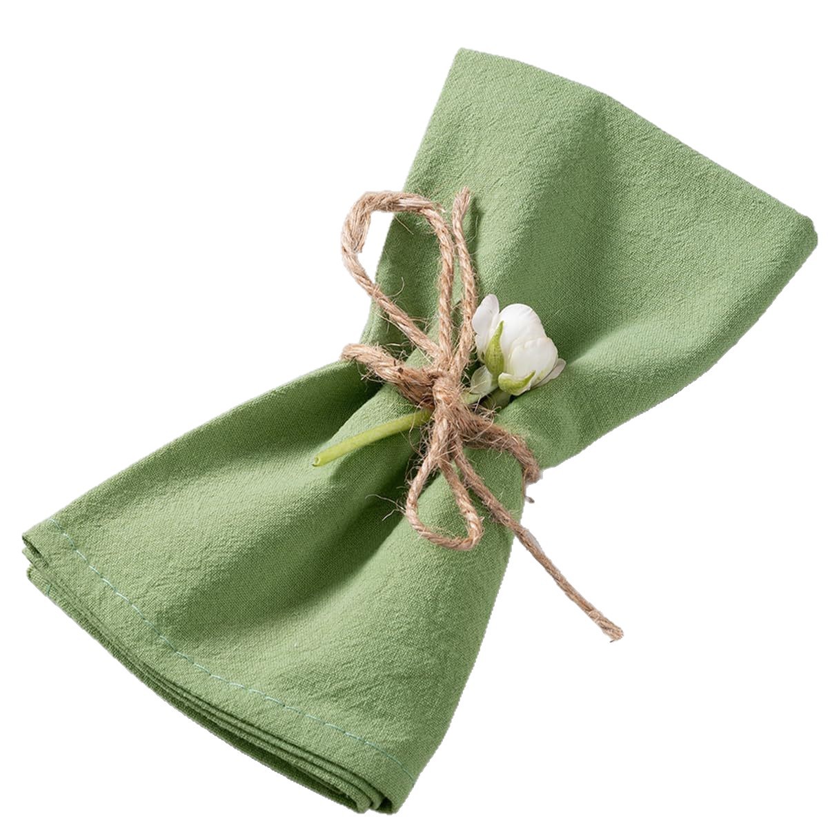 Linen Cloth Napkins Set of 8/6 - Linen Napkin Set 评论和价格