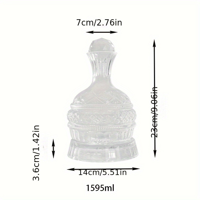 Crystal Wine Decanter Elegant  - Glass Decanter Whiskey 评论和价格