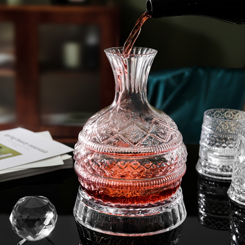 Crystal Wine Decanter Elegant  - Glass Decanter Whiskey 评论和价格