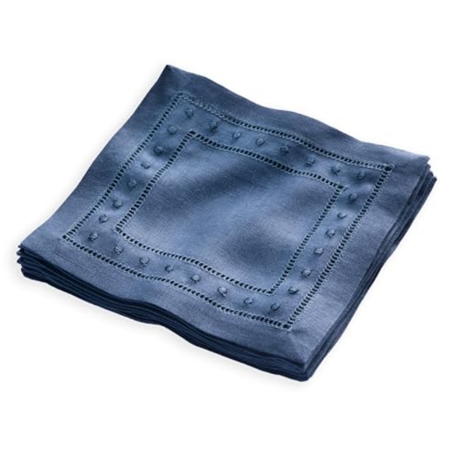 Linen Cocktail Napkins 6 x 6 i - Linen Napkin Set 评论和价格