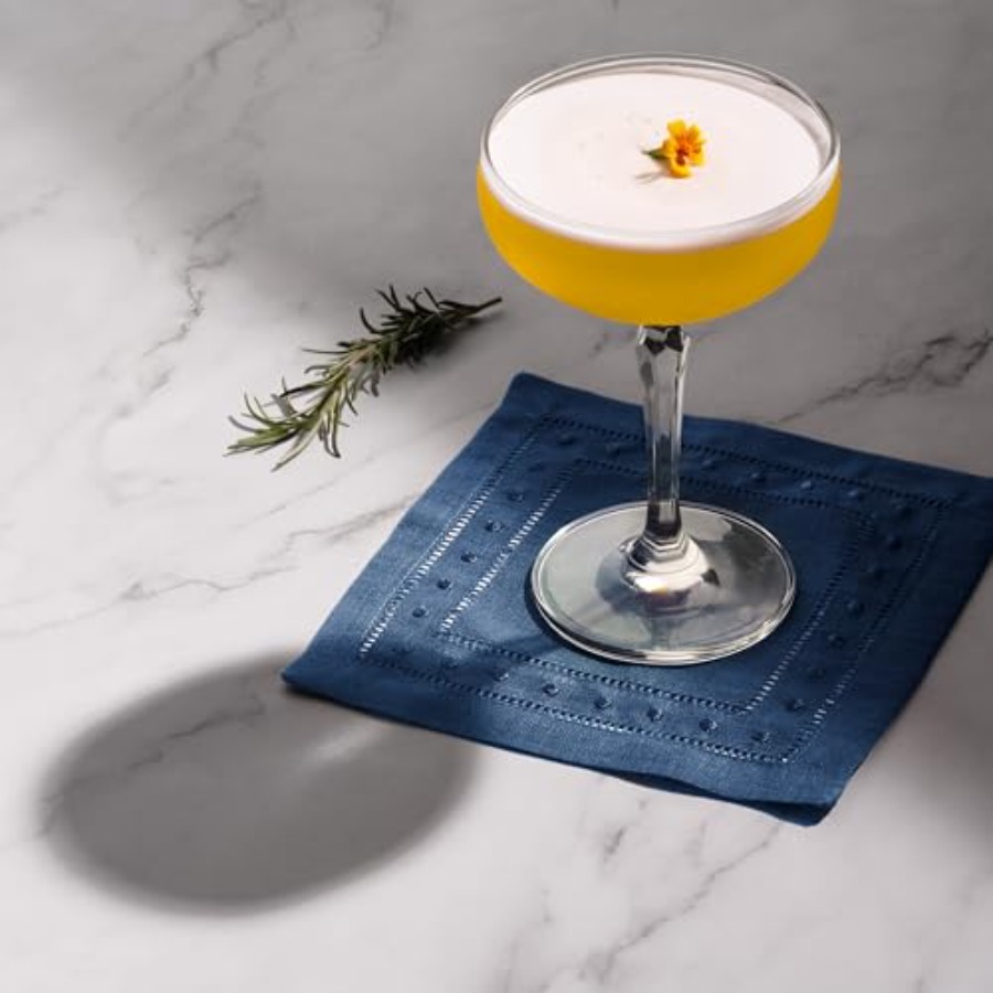 Linen Cocktail Napkins 6 x 6 i - Linen Napkin Set 评论和价格