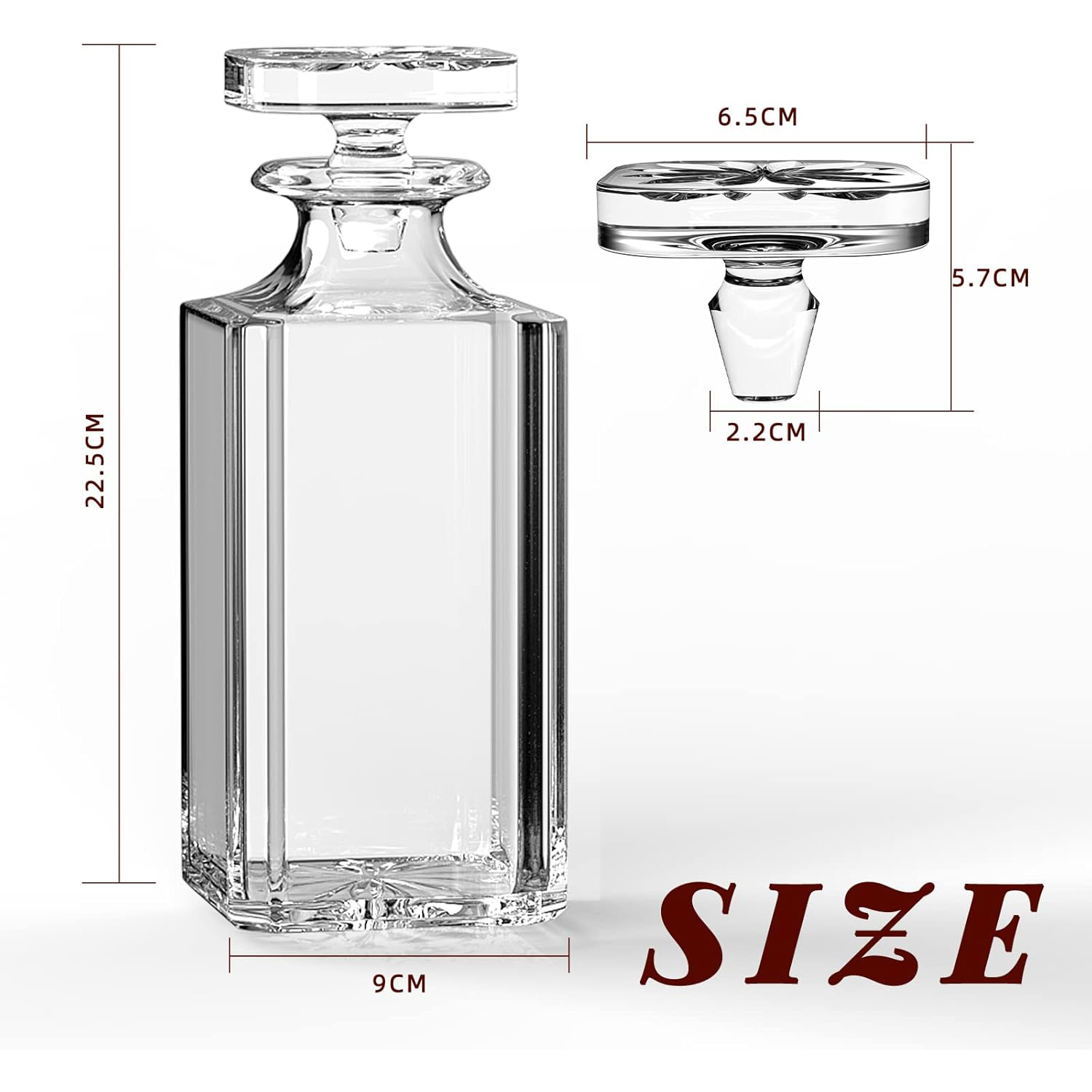 Glass Decanter - Whiskey Decan - Glass Decanter Whiskey 评论和价格